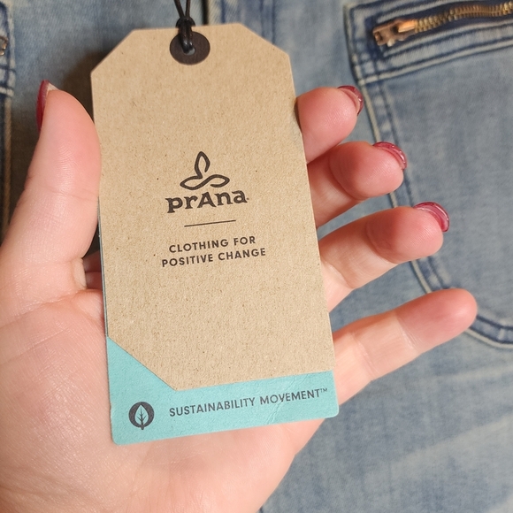 NWT Prana Stretch Denim Dusted Blue Broadway Jean Skirt Women's Size 4 - Picture 13 of 14